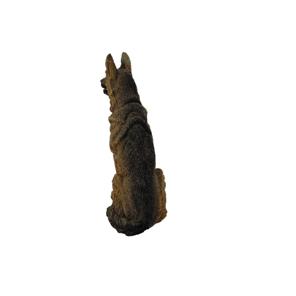 German Shepherd Dog Figurine Black & Tan 3.5 Inches Tall